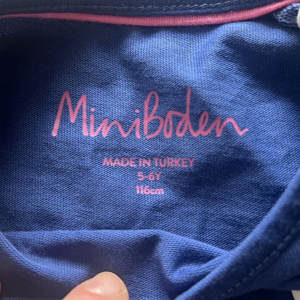 NWT Mini Boden Girls Starboard Blue When I Grow Up Top - Picture 5 of 6